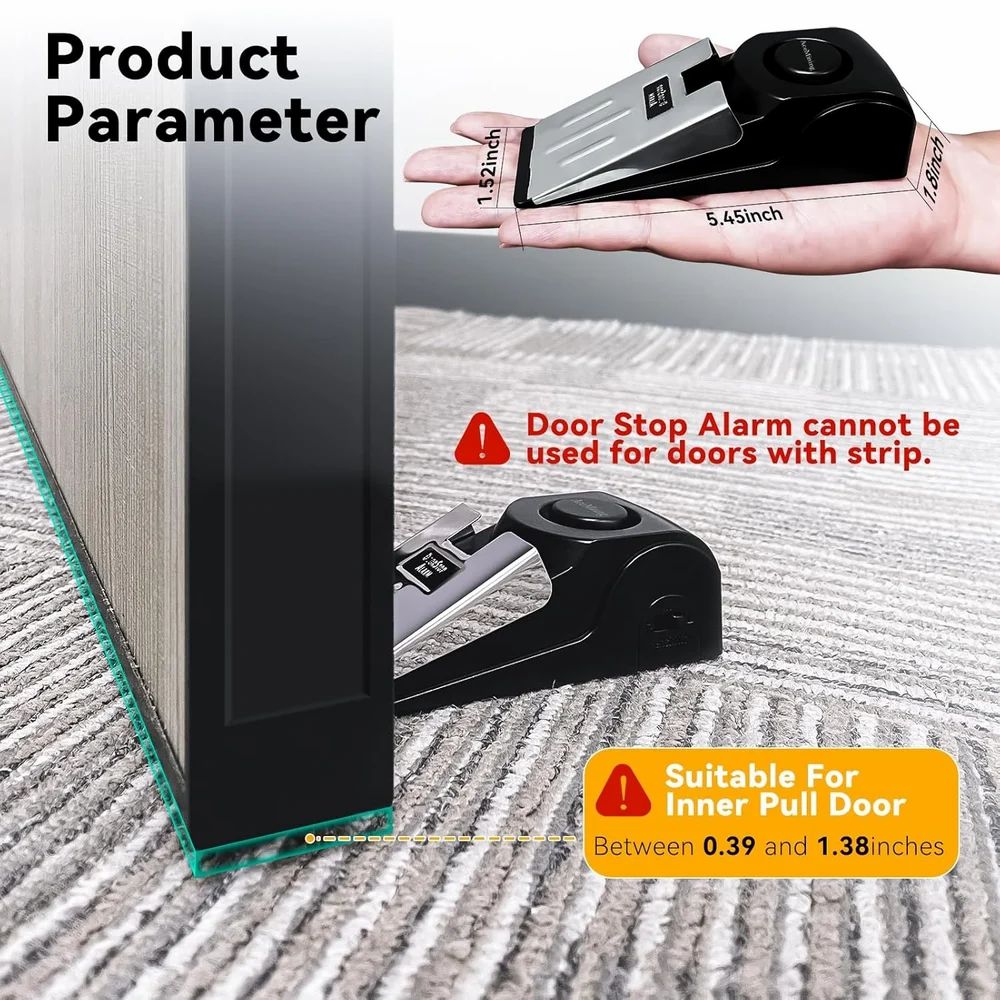 Door Stop Alarm Door Stopper Alarm Door Stop Alarm with Shutter Sensor